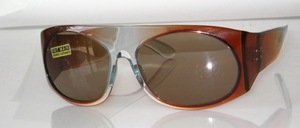 Really great and rare real '70s sunglasses with wide temples and a fancy design