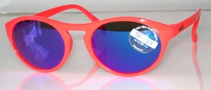 Neon orange nylon sunglasses