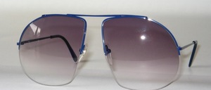Big, extremely styled semi-rimless Nylor sunglasses