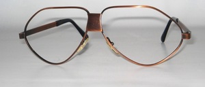 A fancy metal design eyeglass frame you will not find every day