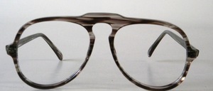 Genuine, original late 70s acetate men's eyeglass frame in aviator style