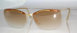 Real old rimless sunglasses from the 50s, Made in Germany