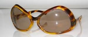 Extravagant rare sunglasses of the late 60s