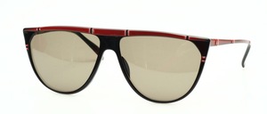 A fashionable ladies acetate frame with straight shaped upper frame
