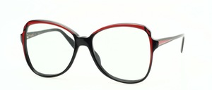 An angular vintage acetate frame