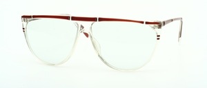 A chic vintage acetate frame with straight upper frame