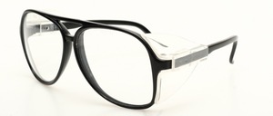 Larger windscreen goggles with side protection elements