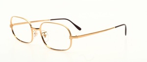 A classic, almost oval eyeglass frame in 12 kt