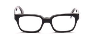 Black plastic frame in the 60s style from our own collection