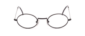 Classic oval metal frame with nose studs