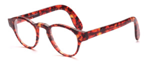 Classic Panther Frame in dark Havana with purple splashes
