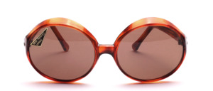 Large, oval 1970s acetate sunglasses