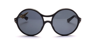Large 1970s Acetate Sunglasses with Double Bridge