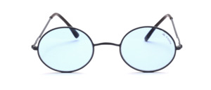 A nice thin oval! W - bridge metal goggles without nose bridges, of course with locking block