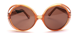 Great, great 1970s sunglasses in round with double side frame