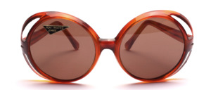 Great, great 1970s sunglasses in round with double side frame