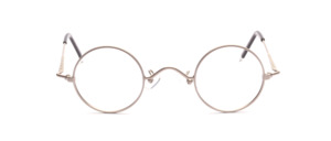 High-quality round metal frame in a nostalgic style with a slightly smaller disc