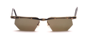 A high quality, semi rimless aluminum sunglasses