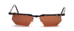 A high quality, semi rimless aluminum sunglasses