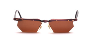 A high quality, semi rimless aluminum sunglasses