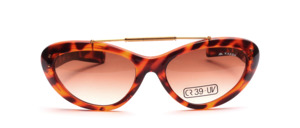 A chic ladies sunglasses with gold headband