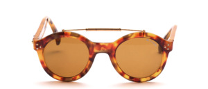 A classic panto sunglasses with 3 studs on each side and with headband
