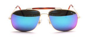 A chic men's metal sunglasses with brown headband