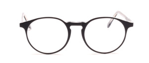 Timeless snake Frame made of acetate with keyhole bridge in black with transparent background