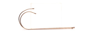 Golden stirrup with duplex jaw suitable for our classic line and also for many other frames