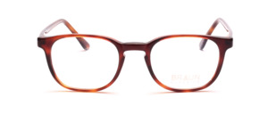 Havana glasses in acetate with keyhole bridge and flexible hinge