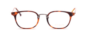 Acetate frame with gun-colored metal bridge by Braun Classics
