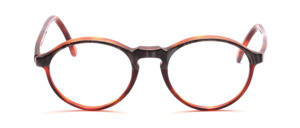 Eyeglass frame with keyhole bridge in Havannan top in gray