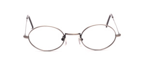 Classic oval metal frame with nose bridges