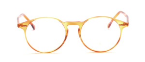 Classic panda Frame by Braun Classics with keyhole bridge brown transparent