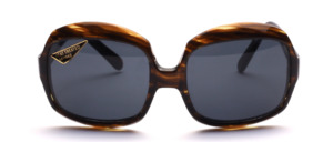 Large, square acetate sunglasses from the 1970s