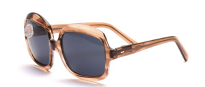 Large, angular acetate sunglasses of the 1970s