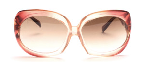 Great big 1970s sunglasses in butterfly shape