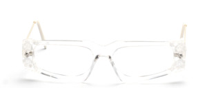 A slightly flatter womens glasses frame from the 1990s