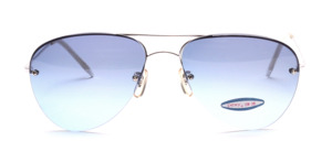 A semi rimless, fine pilot sunglasses of the 1970s