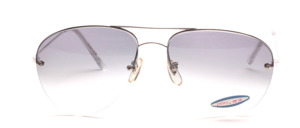 A semi rimless, fine pilot sunglasses of the 1980s