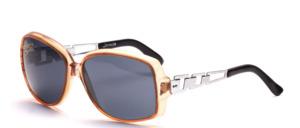 Big, beautiful 70s sunglasses with metal hangers