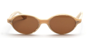 Oval acetate sunglasses with double rivets from the late 1960s