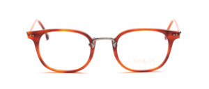 Acetate frame with gun-colored metal bridge by Braun Classics