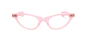 50s vintage frame in delicate pink with straight temple temples