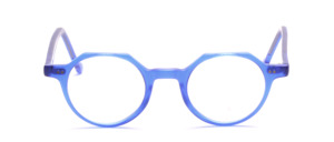 Pantofassung in matte blue with keyhole bridge is top abgeeeckt