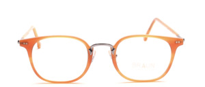 Acetate frame with gun-colored metal bridge by Braun Classics