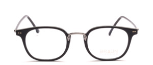 Acetate frame with gun-colored metal bridge by Braun Classics