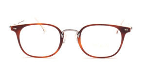 Acetate frame with gun-colored metal bridge by Braun Classics