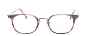Acetate frame with gun-colored metal bridge by Braun Classics
