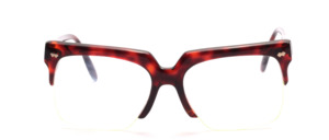 Massive, half rimless vintage men's Frame